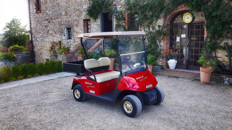 golf carts con cassone per trasporto materiali